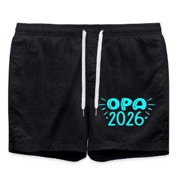 OPA 2026 ENKELKIND BABY GEBURT - Badeshorts - Schwarz - Vorne - AI Model Male 185 light (185cm)