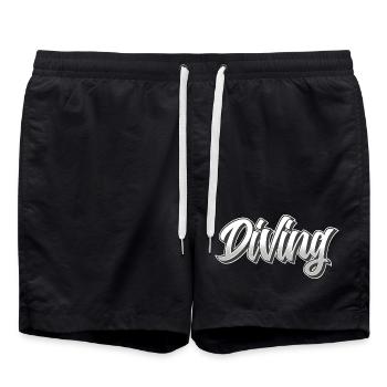Plonger - Short de bain - noir - Devant - AI Model Male 185 light (185cm)