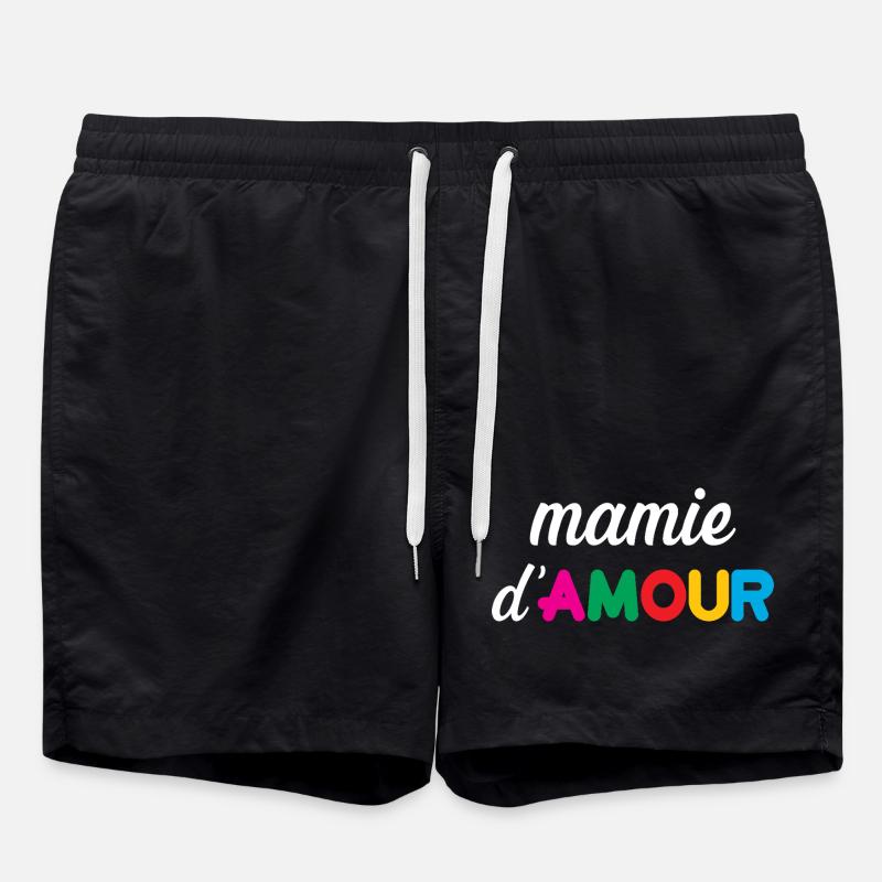Oma der Liebe - Badeshorts - Schwarz