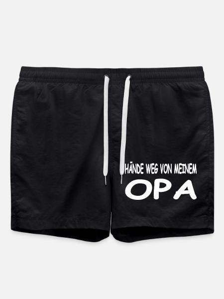 Opa - Badeshorts - Schwarz
