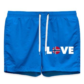 Norvège - Amour - Norge - Liebe - Norwegen - Short de bain - cobalt blue - Devant