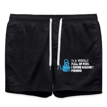 Aimant de pêche en néodyme pour pêcheur magnétique - Short de bain - noir - Devant - AI Model Male 185 light (185cm)