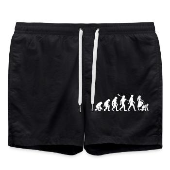 Enterrement de vie de garçon - Evolution Bachelor - Short de bain - noir - Devant - AI Model Male 185 light (185cm)