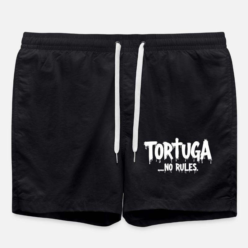 Tortuga – Pas de règles - Short de bain - noir