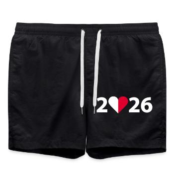 J’aime Malte 2026, vacances à Malte 2026 - Short de bain - noir - Devant - AI Model Male 185 light (185cm)