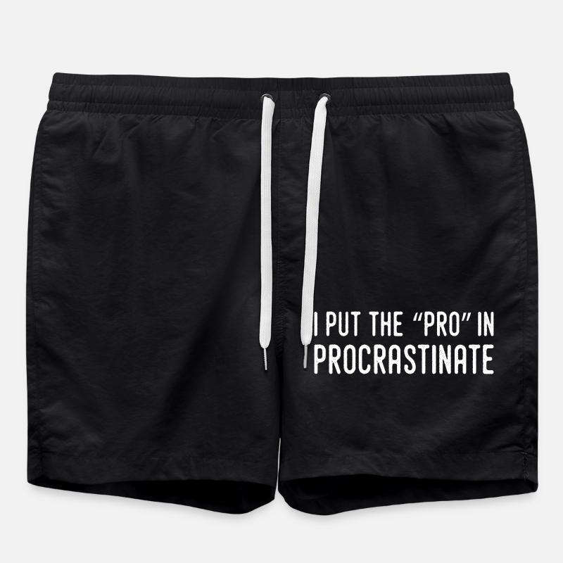 Je Mets Le Pro Dans Procrastination - Short de bain - noir