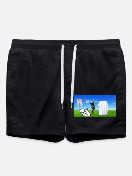 Chiot suspendu pour traîner - Short de bain - noir