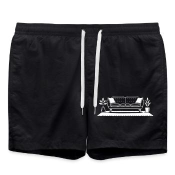 Canapé design rétro – des meubles avec du style - Short de bain - noir - Devant - AI Model Male 185 light (185cm)