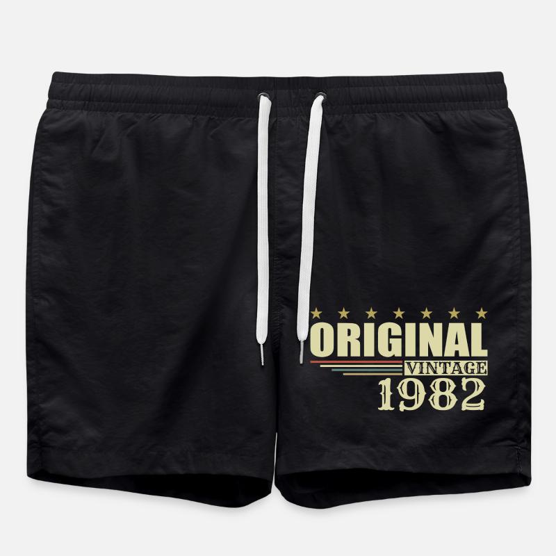 1982 birthday 1982 - Swim Trunks - black