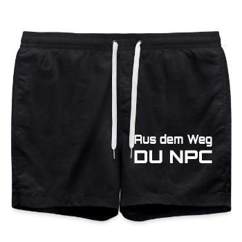 À l’écart, vous PNJ - Short de bain - noir - Devant - AI Model Male 185 light (185cm)