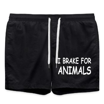 Animals - Swim Trunks - black - Front - AI Model Male 185 light (185cm)