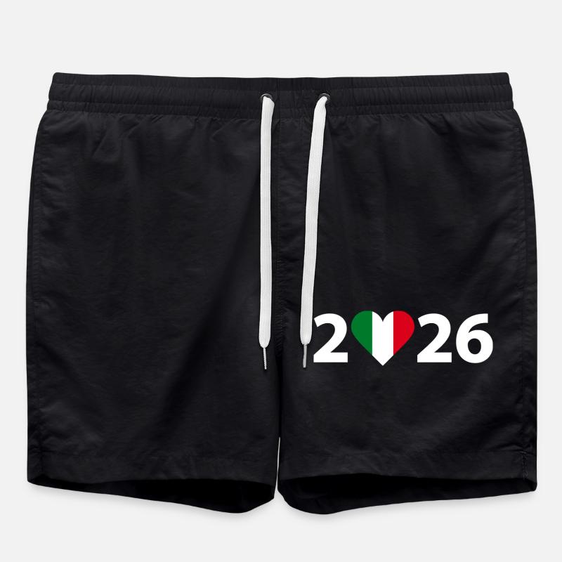 J’aime l’Italie 2026, l’Italie 2026 - Short de bain - noir