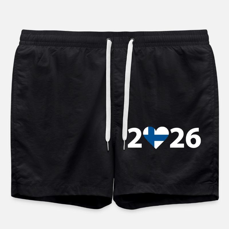 J’aime Finlande 2026, Finlande 2026 - Short de bain - noir