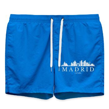 Madrider Skyline, Madrid, Spanien - Badeshorts - Cobalt blue - Vorne