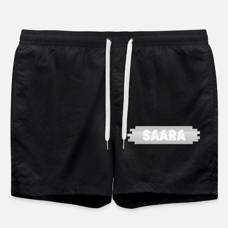 Name Saara - Swim Trunks - black