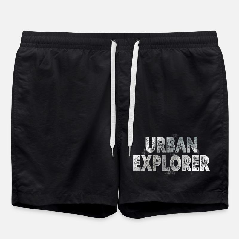 Urban explorer - Swim Trunks - black