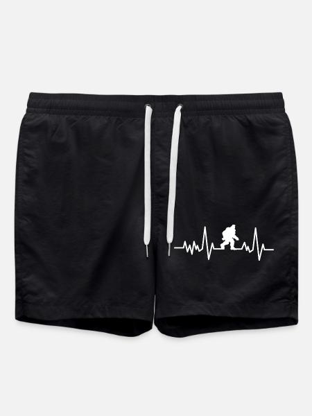 Bigfoot Sasquatch Cache-cache Dictons - Short de bain - noir