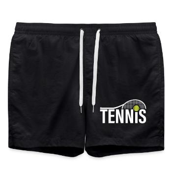 Tennis - Swim Trunks - black - Front - AI Model Male 185 light (185cm)