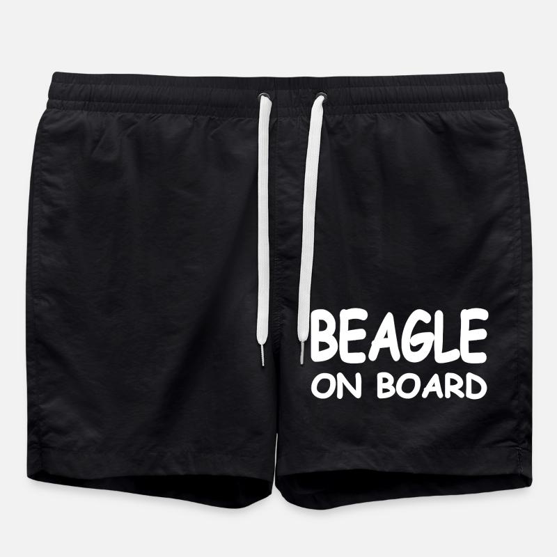 Beagle - Swim Trunks - black