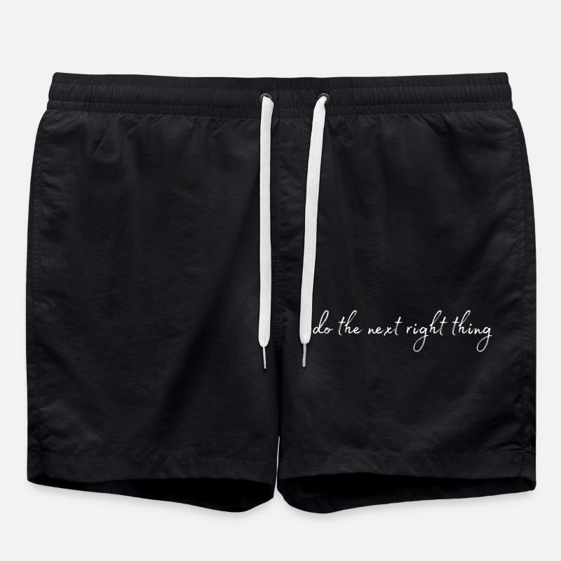 Do the next right thing - Swim Trunks - black