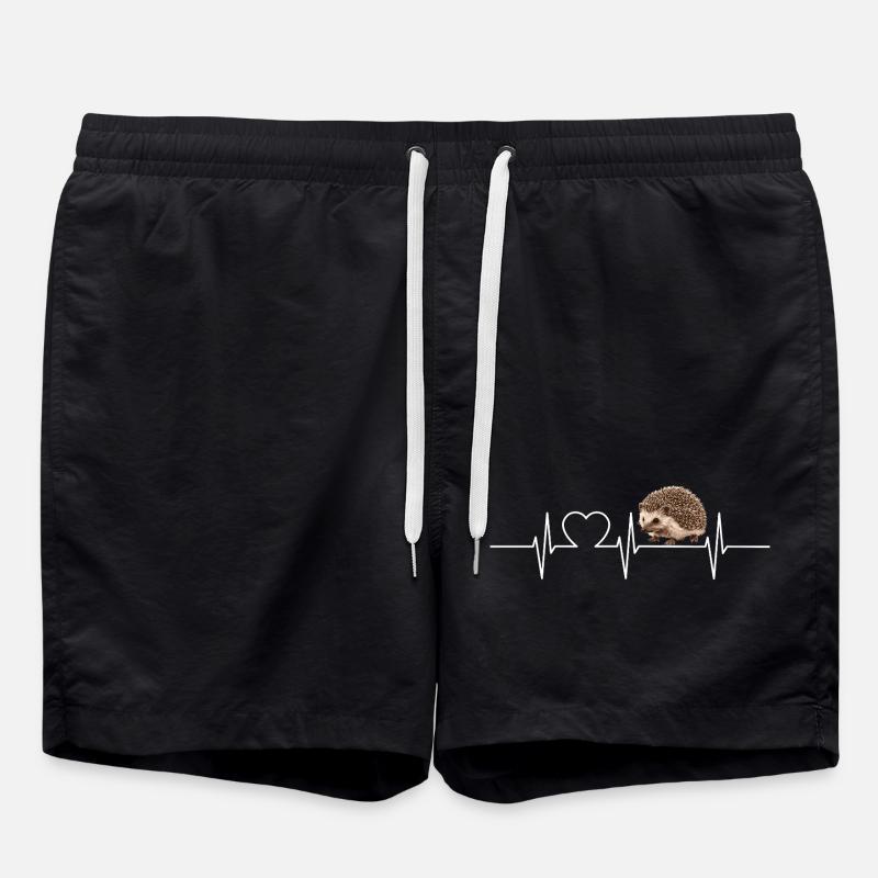Igel - Badeshorts - Schwarz