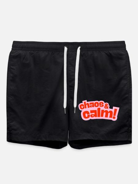 Chaos & Calme : Design de contraste - Short de bain - noir