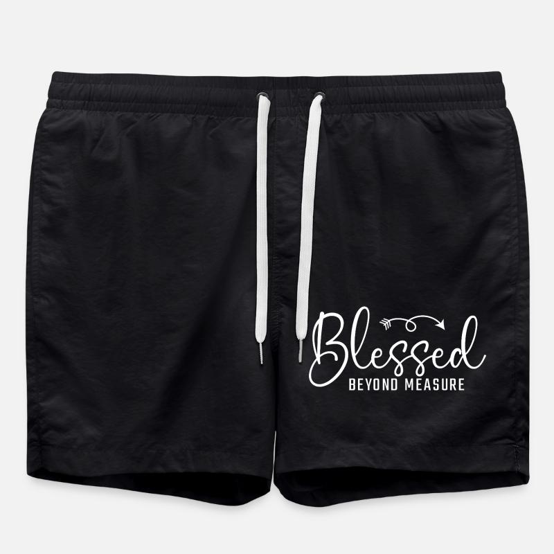 Chrétien reconnaissant au-delà de toute mesure - Short de bain - noir