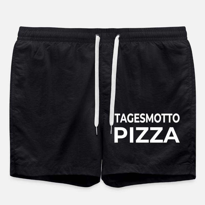 Pizza - Swim Trunks - black