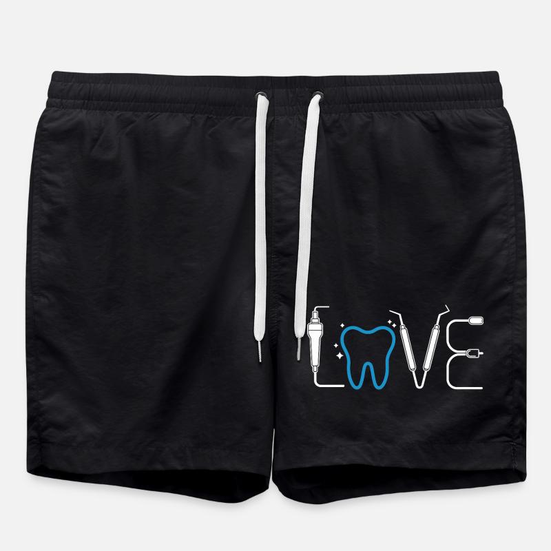 Zahnherz Love Dental - Short de bain - noir
