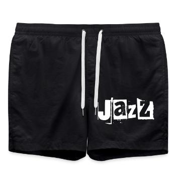 Jazz Graffiti Bold Vibe - Badeshorts - Schwarz - Vorne - AI Model Male 185 light (185cm)