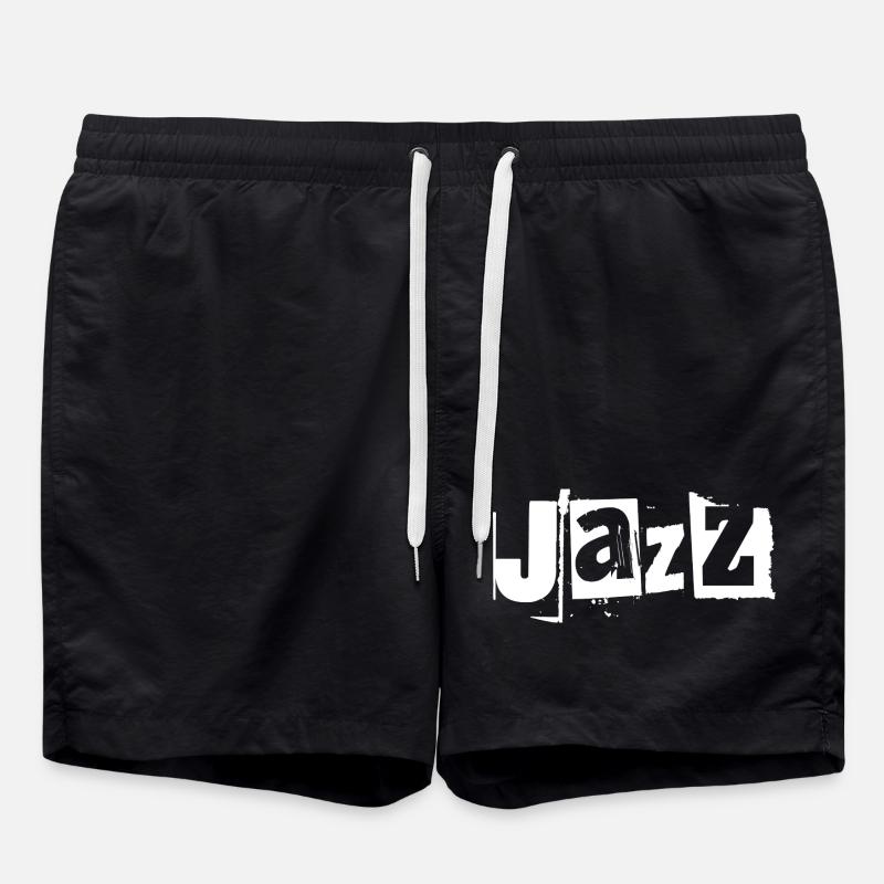 Jazz Graffiti Bold Vibe - Badeshorts - Schwarz