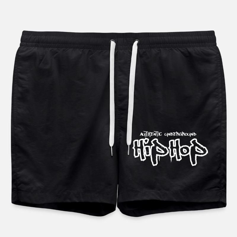 Authentische Underground-Hip-Hop-Graffiti - Badeshorts - Schwarz
