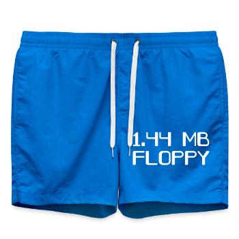 Floppy Disk 90er Jahre Speicher - Badeshorts - Cobalt blue - Vorne