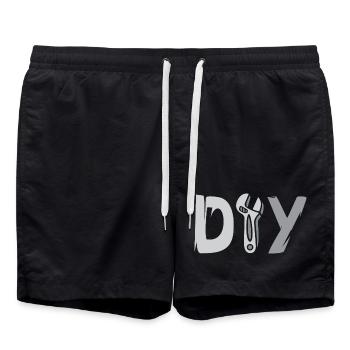Conception de bricolage - Logo d’outil pour les amateurs de bricolage - Short de bain - noir - Devant - AI Model Male 185 light (185cm)