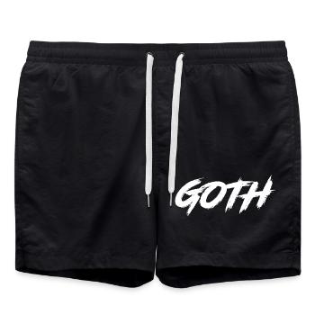 Goth - Short de bain - noir - Devant - AI Model Male 185 light (185cm)