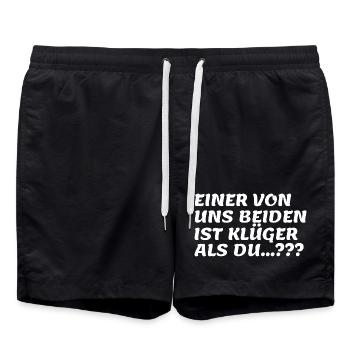 Deux plus malins que vous ne le dites - Short de bain - noir - Devant - AI Model Male 185 light (185cm)