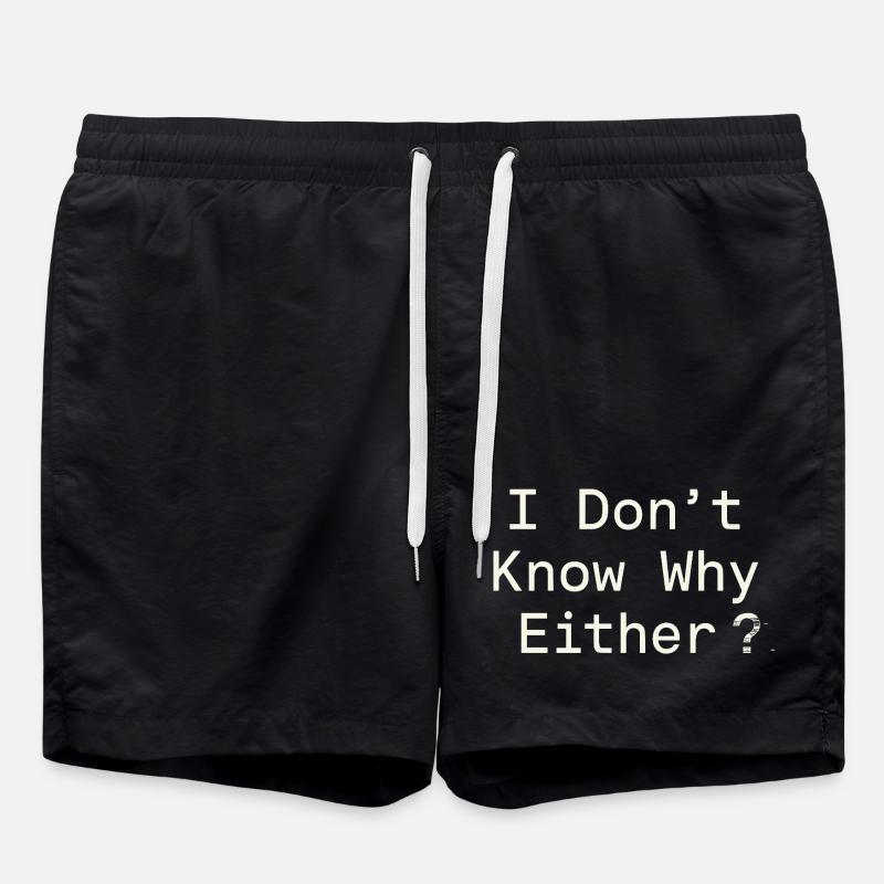 Ethischer Nihilismus, Existenzieller Humor, - Badeshorts - Schwarz