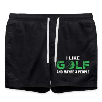 gulf - Swim Trunks - black - Front - AI Model Male 185 light (185cm)