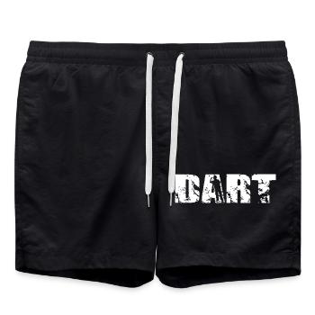 Classic Dart Design - Swim Trunks - black - Front - AI Model Male 185 light (185cm)