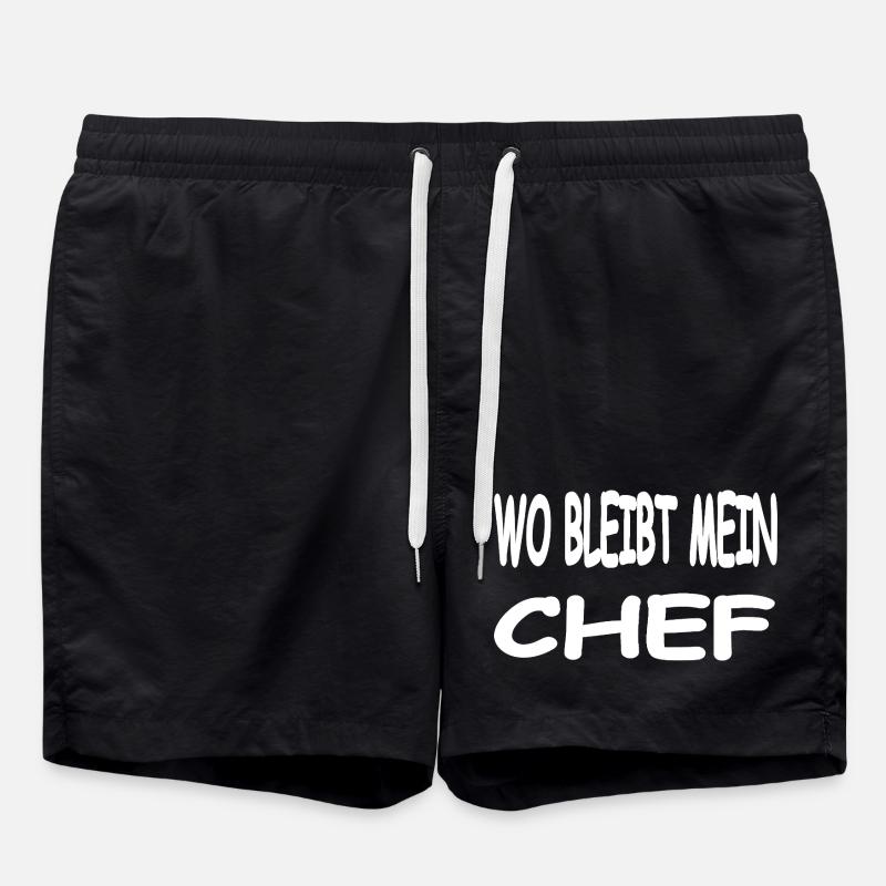 patron - Short de bain - noir