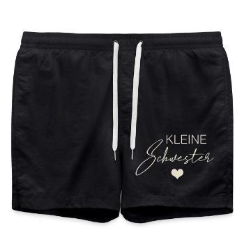 little sister - Swim Trunks - black - Front - AI Model Male 185 light (185cm)