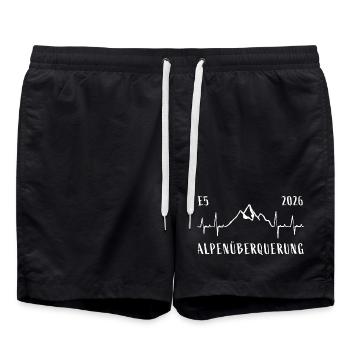 Traversée des Alpes E5 2026 - Short de bain - noir - Devant - AI Model Male 185 light (185cm)