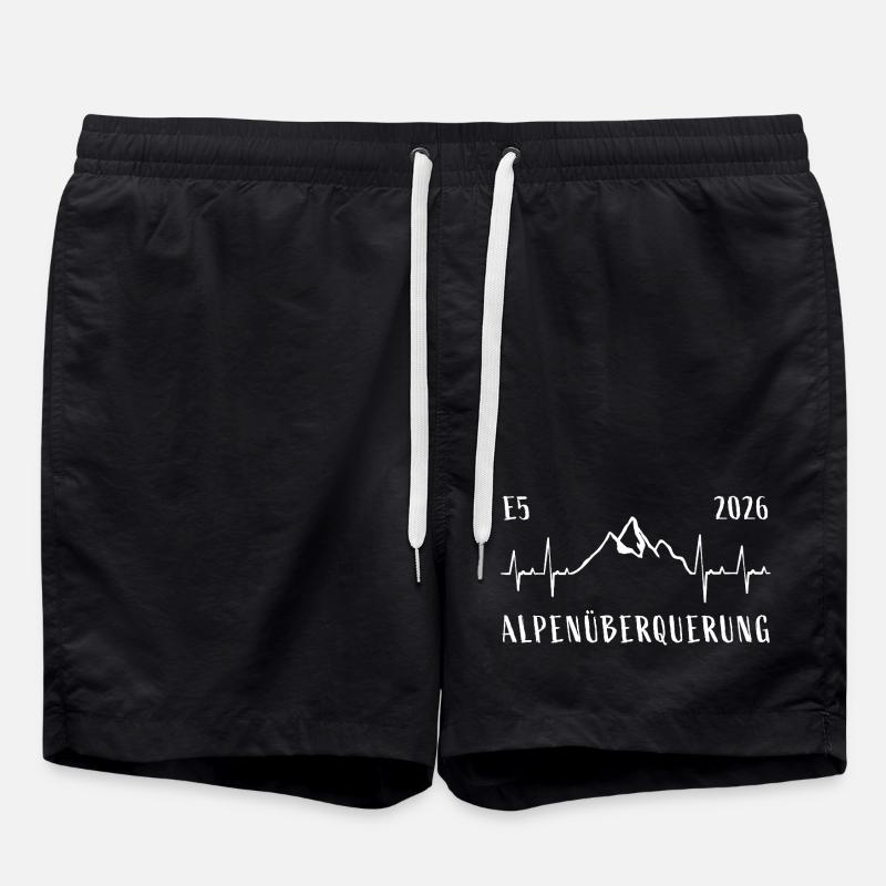 Alpenüberquerung E5 2026 - Badeshorts - Schwarz