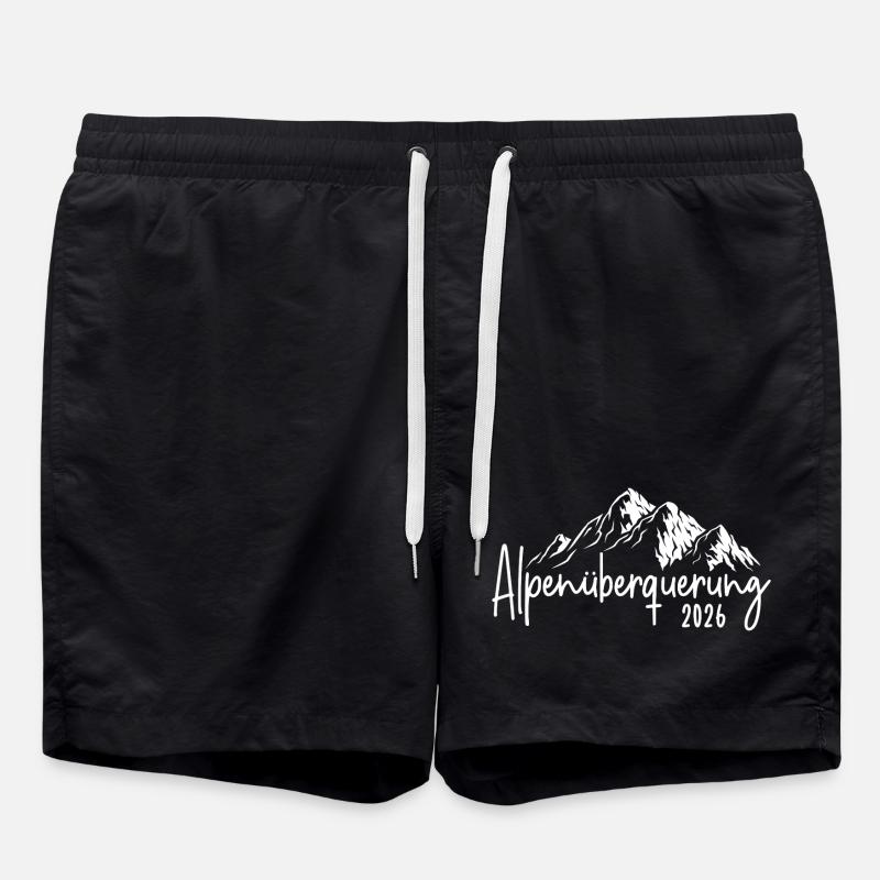 Alpenüberquerung 2026 - Badeshorts - Schwarz