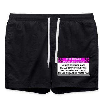 Mes règles pour les outils - Short de bain - noir - Devant - AI Model Male 185 light (185cm)