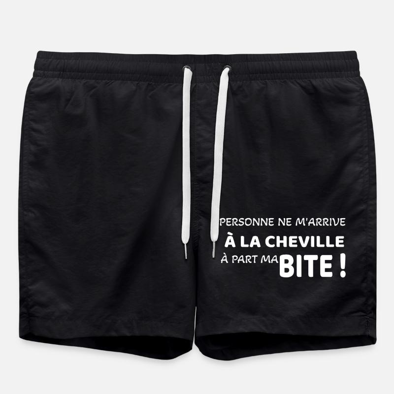 Mir passiert niemand - Badeshorts - Schwarz