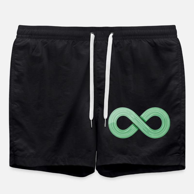 Zeige den Flow! - Badeshorts - Schwarz