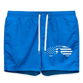 USA Sonnenbrille – Aviator Flagge Cool Pilot Style - Badeshorts - Cobalt blue - Vorne