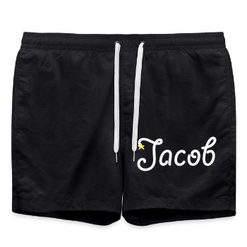 Jacob - Short de bain - noir - Devant - AI Model Male 185 light (185cm)