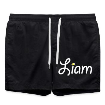Liam - Short de bain - noir - Devant - AI Model Male 185 light (185cm)